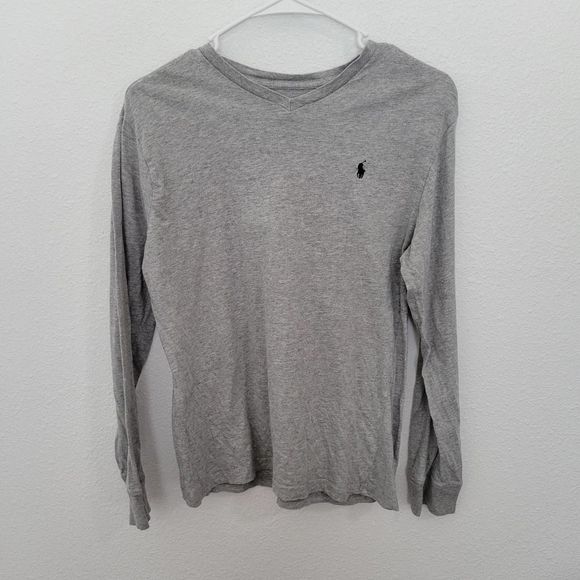 Polo Ralph Lauren Other - Polo Ralph Lauren Boy's Gray Long Sleeve T-Shirt Size L 14/16